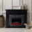 Cambridge Sofia 53-in. Electric Fireplace Mantel with Marble Inlay and Log Display-136098084