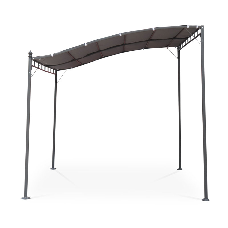 Laurits 3m x 2.5m Steel Patio Gazebo, Grey