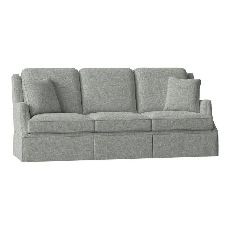 Savannah 93" Round Arm Sofa with Reversible Cushions, 3152 Putty Polyester