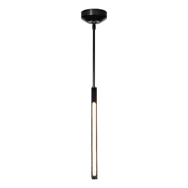 Cypress LED Single Rectangle Pendant, Ink