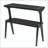 Solid Wood 2-Tier End Table with Curved Design