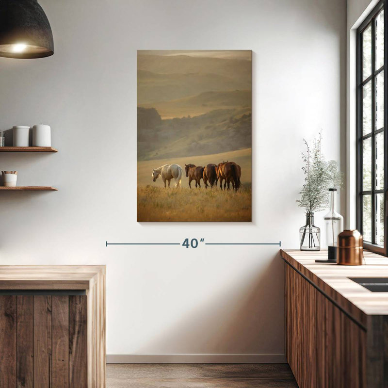Brampt Sunkissed Horses VI, 39" H x 26" W