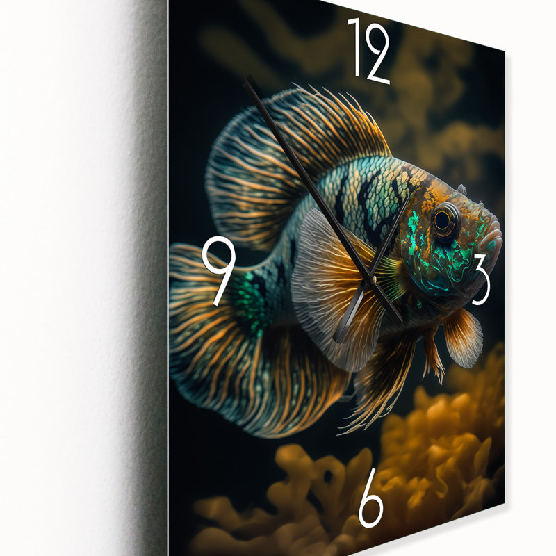 Horloge murale poisson tropical, Petit