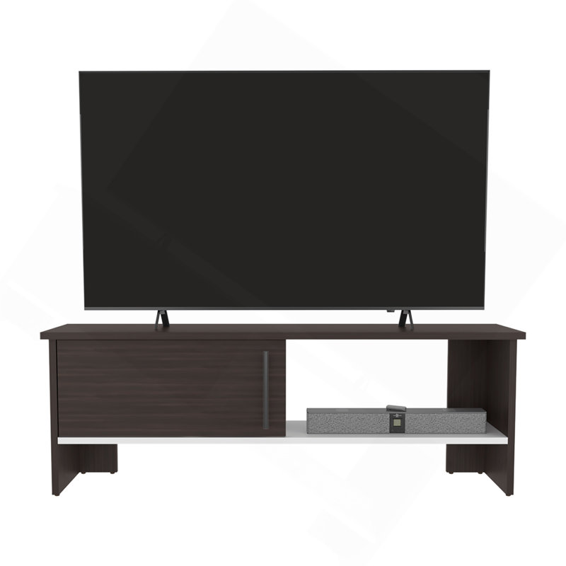 Meuble télé, 1 porte, 1 tablette