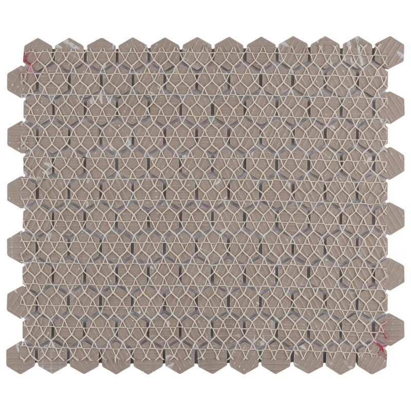 Metro 0.87" x 0.87" Hex Porcelain Mosaic Floor & Wall Tile