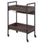 Chariot de service noyer et noir avec 2 tablettes-1302240912-1302240918