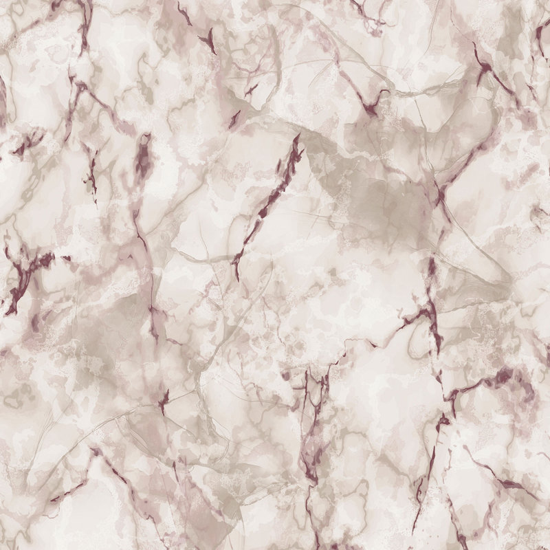 Rouleau de faux marbre Meiling, Taupe / Craberry