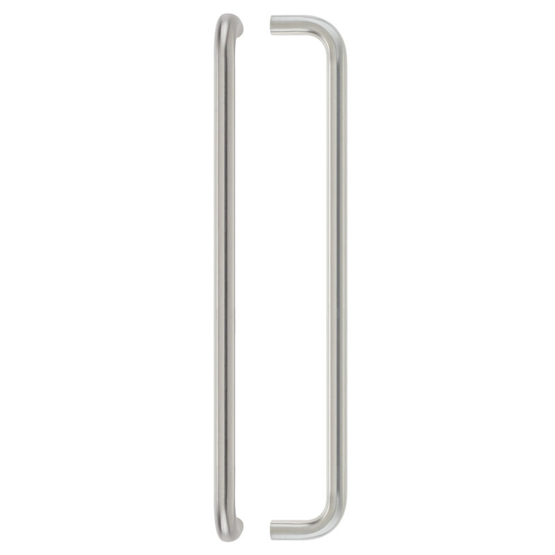 19Mm D Pull Handle - 600Mm Centers - Grade 201 - Bolt Through Fixings