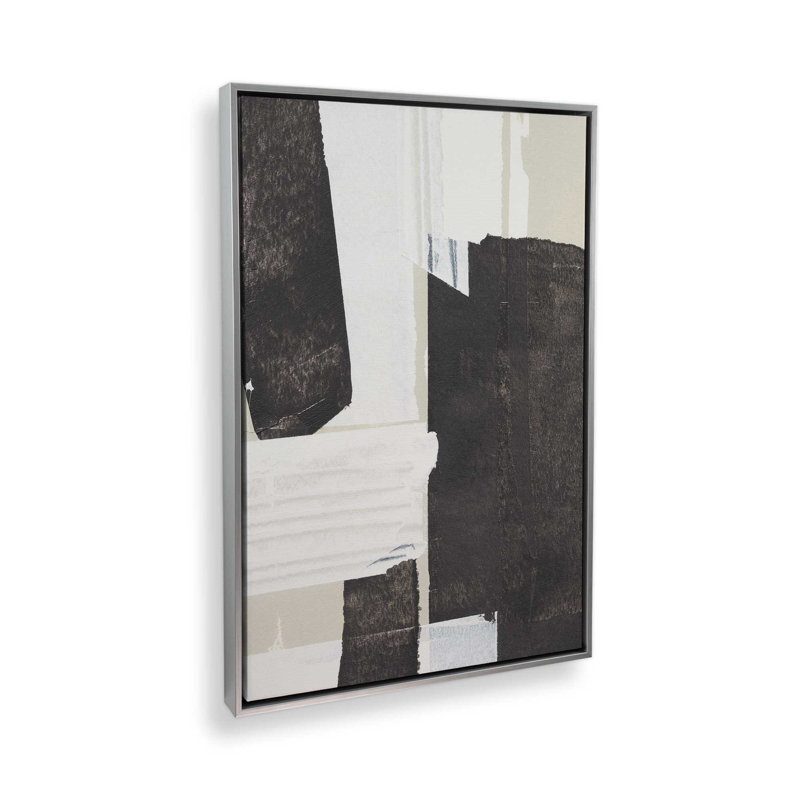 «Fragments of Contrast I», reproduction sur toile dans un cadre, H 36,75 po x l 24,75 po, Chrome poli