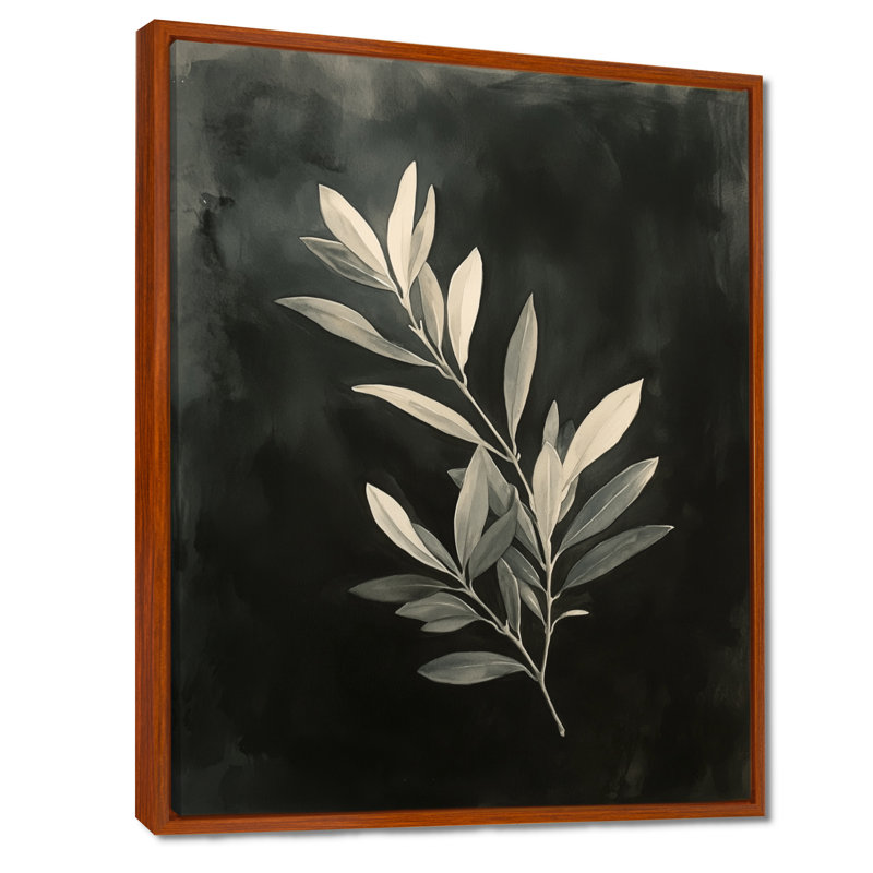 Branche After Dark II - Impression sur toile encadrée Méditerranée, H 44 po x l 34 po, Brown Floater Framed