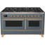 Majestic II 60" 5.02 cu. ft. Freestanding Dual Fuel Range with Griddle-48279823-48279837
