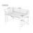 Full Size Black Metal Loft Bed  With 2 Built-in Ladders-694775963