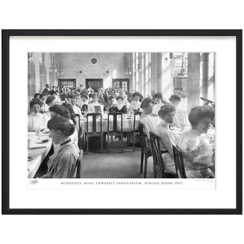 Midhurst, King Edward's Sanatorium, Dining Room 1907 by Francis Frith - Single Picture Frame Print, 28cm H x 36cm W x 2.3cm D