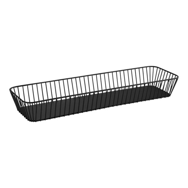 APS Urban Black Stainless Steel Rectangular Wire Basket APS30416 50A0F36029774151AFF89957B7A182C5