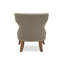 Churchill Wing Back Chair Nail Head in Grey