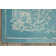 Tapis oriental bleu touffeté à la main Lennear