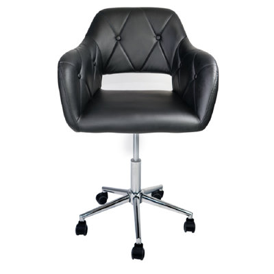 Fauteuil de coiffeuse avec siège rembourré et siège rembourré Brittney