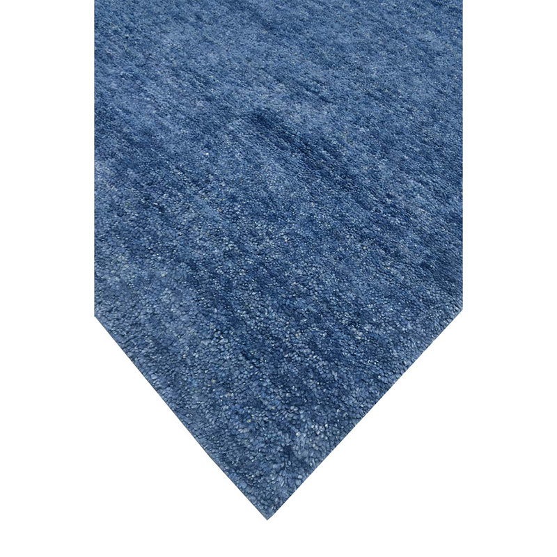 Moroccan Wool Area Rug in Navy