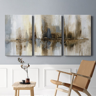 Harbor Lights - Toile tendue avec châssis de qualité supérieure - prête à être accrochée