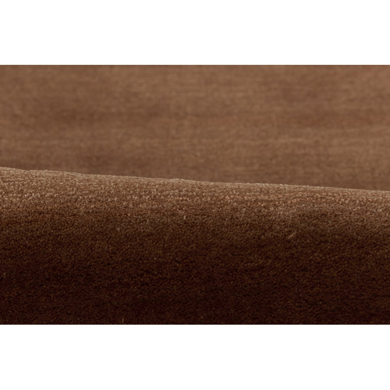 Tapis en brique de laine unie tissé à la main Timir 8 pi x 10 pi, 8 pi x 10 pi