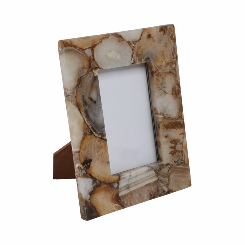 Mankato Agate Photo Frame, Brown, 4" x 6"