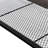 Tufted Faux Leather Upholstered Coffee Table with Mesh Storage Rack
