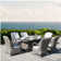 Aerolyn 5 - Person Wicker Patio Dining Set with Rectangular Table , Cushions Included
