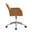 Chaise de bureau en velours Kai-1909017395