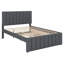 Lit plateforme tapissier Comfort, lit gigogne avec rangement à 3 tiroirs-129179632