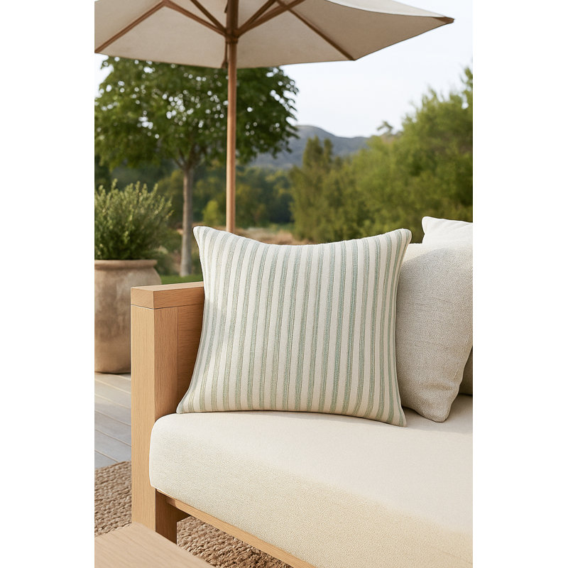 Outdoor Living Throw Pillow, Green, Square 24"