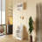 Shoe Storage Bench with Shelves and 4 Hooks, Elegant Hall Tree with Wall Mounted Coat Rack, Entryway Organizer For Hallway, Foyer, Mudroom-701354898