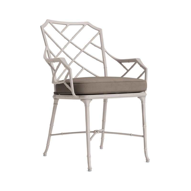 Calcutta Outdoor Dining Chair, Fusion Natural, Dove Smooth