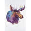 Impression abstraite d'orignal sur toile-1290286842