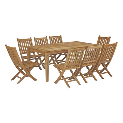 Ensemble repas d'extérieur 9 pièces Modway Marina