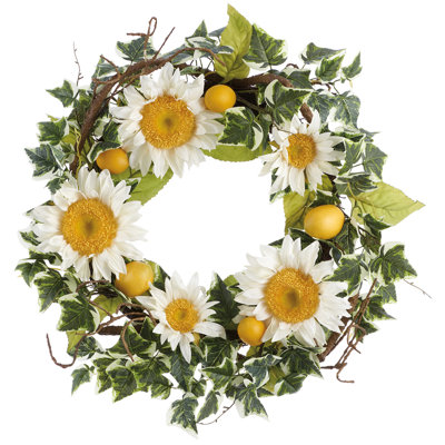 Couronne de tournesol / lierre 24 po