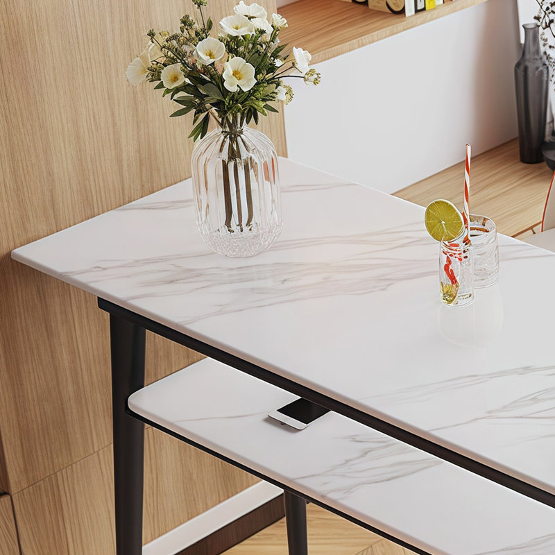 Table de bar moderne et simple., H 41,3 po x L 66,9 po x l 19,6 po