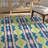 Daliana Geometric Handmade Tufted Green/Blue Area Rug-23244368