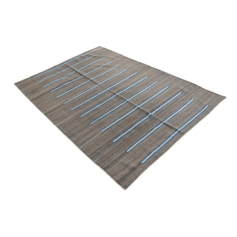 Tapis gris 4 x 6 Pinkerton