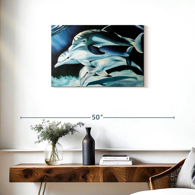 Brampt Dolphin Trio, 20" H x 30" W