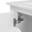 Meuble-lavabo 24 po avec lavabo, meuble-lavabo avec tiroir et portes, bois massif et panneau de fibres à densité moyenne 24 po