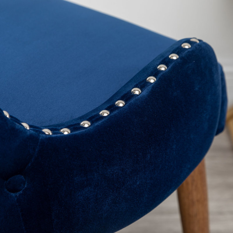 Jaria Tufted Armchair, Blue Polyester