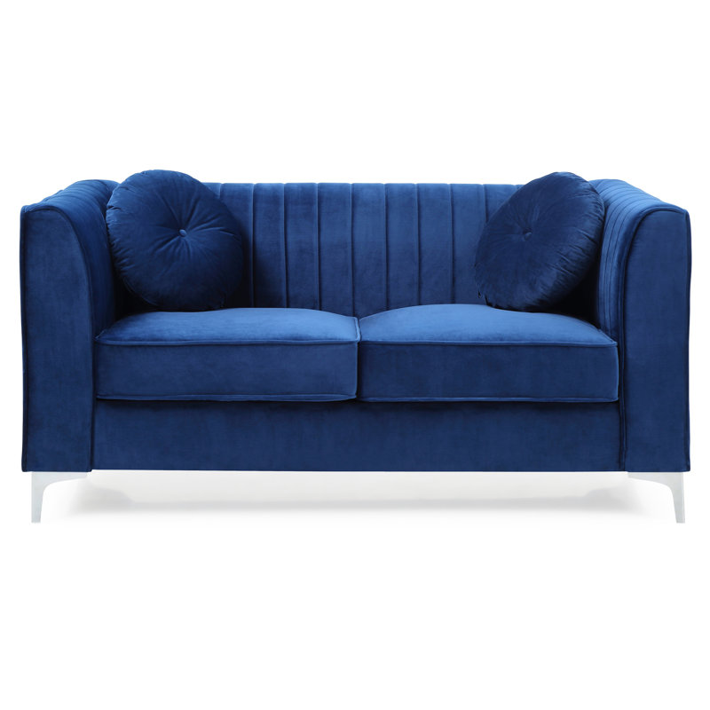 Causeuse élégante bleu marine pour maisons modernes, Marine