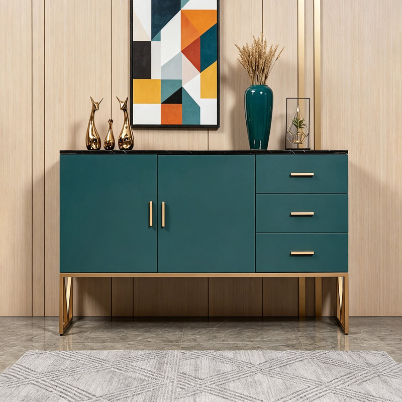 Buffet Modern Green, 35.43" H x 47.24" W x 15.75" D