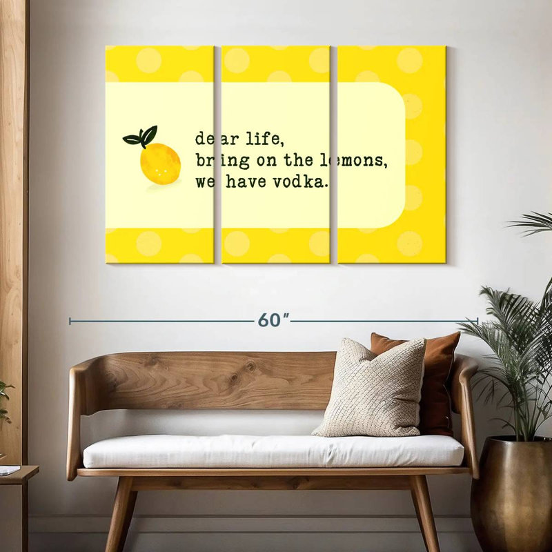Ketti Vodka Lemon, 32" H x 50" W