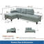 Canapé modulaire en forme de L de 101,5 po avec chaise gauche et repose-pieds Calico