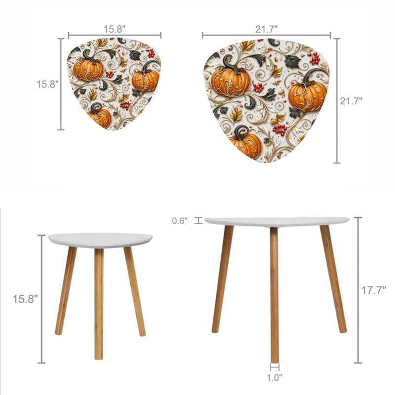 Ensemble de 2 tables basses gigognes Triangle