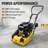 7.0HP Gas-Powered Plate Compactor with 5500 Vibrations Per Minute, 20x14 Inch Compaction Plate, Integrated Transport Wheel, EPA Certified