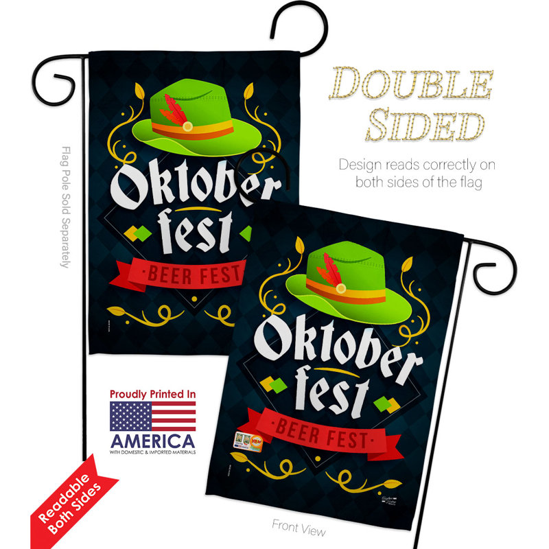 Double Sided 18.5 in. H x 13 in. W Polyester Garden flag
