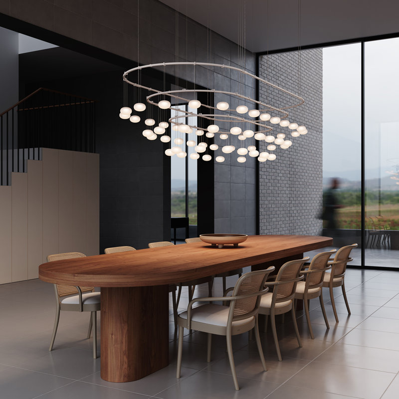 Suspenders® 60 - Light LED Chandelier, Satin Black