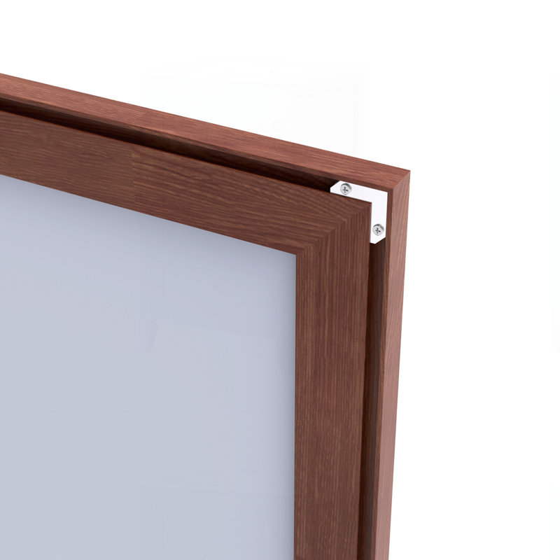 Miroir de salle de bain 60 "X 40", 60 po x 40 po, Noyer